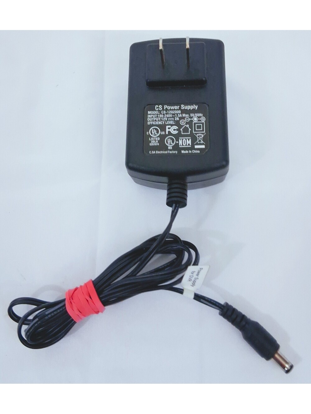 CS Power Supply CS-1202000 For DVR  AC/DC Adapter In 100-240 Out 12V 2A TESTED